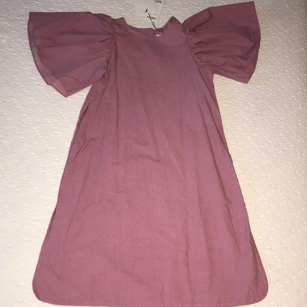 Girls Tambere pink flutter sleeve dress 4T